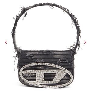 Diesel 1dr iconic shoulder bag in crystal canvas